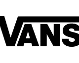 Das Vans Zeichen in Schwarz auf weißem Hintergrund. Ein ikonisches Logo für Skater und Streetwear-Fans.