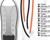 Chucks binden: Schleife verstecken? Hier die Längen für 2-8 Paar Schnürsenkel.